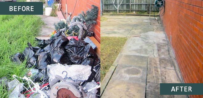 garden clearance service before and after picture